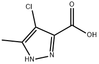 4-chloro-3-methyl-1H-pyrazole-5-carboxylic acid(SALTDATA: FREE) Structure