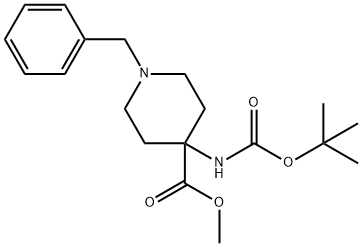 1-BENZYL-4-N-BOC-AMINO-PIPERIDINE-4-CARBOXYLIC ACID METHYL ESTER
 구조식 이미지