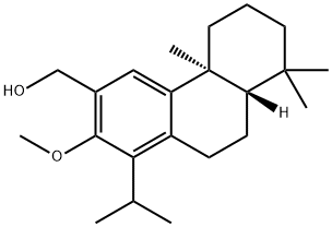 3-Phenanthrenemethanol, 4b,5,6,7,8,8a,9,10-octahydro-2-methoxy-4b,8,8-trimethyl-1-(1-methylethyl)-, (4bS,8aS)- Structure