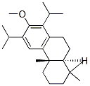 Phenanthrene, 1,2,3,4,4a,9,10,10a-octahydro-7-methoxy-1,1,4a-trimethyl-6,8-bis(1-methylethyl)-, (4aS,10aS)- Structure