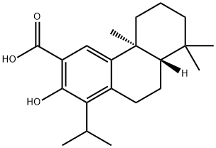 3-Phenanthrenecarboxylic acid, 4b,5,6,7,8,8a,9,10-octahydro-2-hydroxy-4b,8,8-trimethyl-1-(1-methylethyl)-, (4bS,8aS)- 구조식 이미지