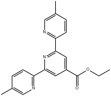 5,5"-디메틸-[2,2':6',2"-테르피리딘]-4'-카르복실산에틸에스테르 구조식 이미지