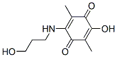 2-Hydroxy-5-[(3-hydroxypropyl)amino]-3,6-dimethyl-1,4-benzoquinone Structure