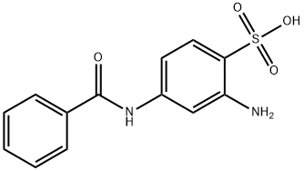 2-amino-4-benzamidobenzenesulphonic acid Structure