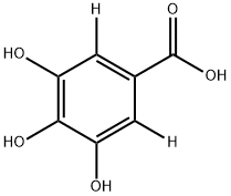 3,4,5-TRIHYDROXYBENZOIC-2,6-D2산성 구조식 이미지