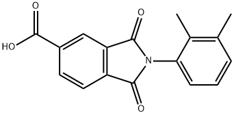 2-(2,3-DIMETHYL-PHENYL)-1,3-DIOXO-2,3-DIHYDRO-1H-ISOINDOLE-5-CARBOXYLIC ACID Structure