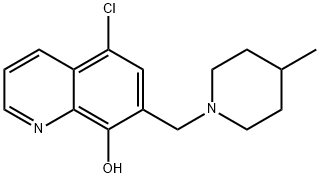 5-Chloro-7-[(4-methylpiperidin-1-yl)methyl]quinolin-8-ol Structure