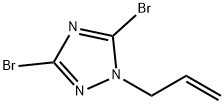 1-Allyl-3,5-dibromo-1H-1,2,4-triazole Structure