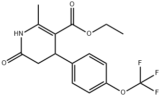 ethyl 2-methyl-6-oxo-4-[4-(trifluoromethoxy)phenyl]-1,4,5,6-tetrahydro-3-pyridinecarboxylate 구조식 이미지