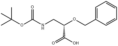 2-BENZYLOXY-3-TERT-BUTOXYCARBONYLAMINO-PROPIONIC ACID Structure