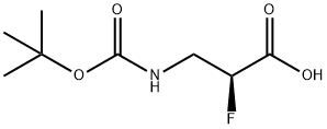프로판산,3-[[(1,1-디메틸에톡시)카르보닐]아미노]-2-플루오로-,(2S)-(9CI) 구조식 이미지