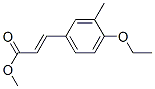 2-Propenoicacid,3-(4-ethoxy-3-methylphenyl)-,methylester,(2E)-(9CI) Structure