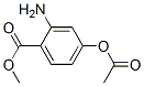 벤조산,4-(아세틸옥시)-2-아미노-,메틸에스테르(9CI) 구조식 이미지