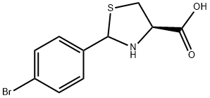 L-2-(4-BROMOPHENYL)-1,3-THIAZOLANE-4-CARBOXYLIC ACID Structure