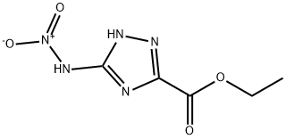 1H-1,2,4-Triazole-3-carboxylicacid,5-(nitroamino)-,ethylester(9CI) 구조식 이미지