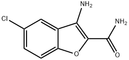 2-벤조푸란카르복사미드,3-aMino-5-클로로- 구조식 이미지