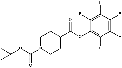 1-tert-Butyl 4-(pentafluorophenyl) piperidine-1,4-dicarboxylate Structure