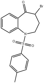 4-BROMO-1-(TOLUENE-4-SULFONYL)-1,2,3,4-TETRAHYDROBENZO[B]AZEPIN-5-ONE 구조식 이미지