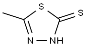 5-메틸-1,3,4-티아디아졸-2-티올 구조식 이미지