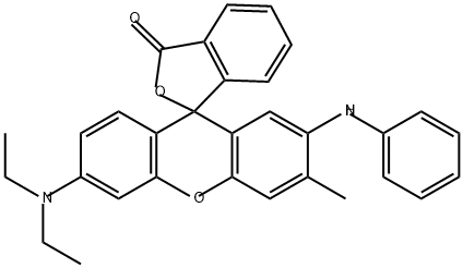 7-아닐리노-3-디에틸아미노-6-메틸플루오란 구조식 이미지