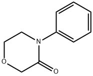 3-Morpholinone, 4-phenyl- 구조식 이미지