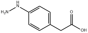 (4-Hydrazinophenyl)acetic  acid 구조식 이미지