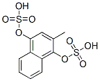 2-메틸-1,4-나프틸렌비스(황산수소) 구조식 이미지