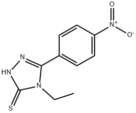 4-ETHYL-5-(4-NITRO-PHENYL)-4H-[1,2,4]TRIAZOLE-3-THIOL 구조식 이미지
