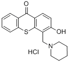 3-하이드록시-4-피페리디노메틸티옥산톤염산염 구조식 이미지
