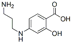 Benzoic acid, 4-[(3-aminopropyl)amino]-2-hydroxy- (9CI) Structure