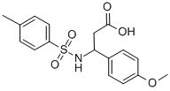 3-(4-메톡시-페닐)-3-(톨루엔-4-설포닐아미노)-프로피온산 구조식 이미지
