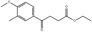 ETHYL 4-(4-METHOXY-3-METHYLPHENYL)-4-OXOBUTANOATE Structure