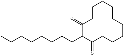 2-옥틸-1,3-시클로도데칸디온 구조식 이미지