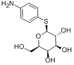 4-AMINOPHENYL-1-THIO-BETA-D-GALACTOPYRANOSIDE 구조식 이미지