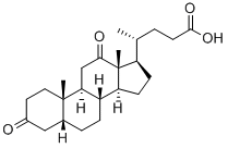 3,12-диоксо-5-бета-холан-24-овая кислота структурированное изображение