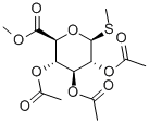 METHYL (METHYL 1-THIO-2,3,4-TRI-O-ACETYL-BETA-D-GLUCOPYRANOSID)-URONATE Structure