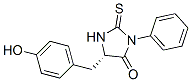 (S)-5-[(4-hydroxyphenyl)methyl]-3-phenyl-2-thioxoimidazolidin-4-one 구조식 이미지