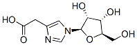 2-[1-[(2R,3R,4S,5R)-3,4-dihydroxy-5-(hydroxymethyl)oxolan-2-yl]imidazol-4-yl]acetic acid 구조식 이미지