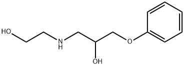 1-(2-하이드록시-에틸아미노)-3-페녹시-프로판-2-OL 구조식 이미지