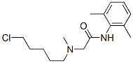 N-(2,6-Dimethylphenyl)-2-[(5-chloropentyl)methylamino]acetamide Structure