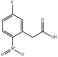 5-Fluoro-2-nitrophenylacetic acid 구조식 이미지