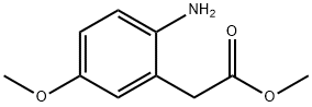 벤젠아세트산,2-aMino-5-Methoxy-,메틸에스테르 구조식 이미지