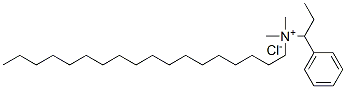 (ethylbenzyl)dimethyloctadecylammonium chloride Structure