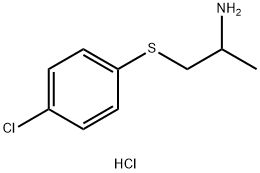 2-Propanamine, 1-((4-chlorophenyl)thio)-, hydrochloride Structure