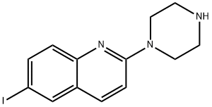 6-IODO-2-PIPERAZIN-1-YL-QUINOLINE Structure