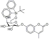 4-Methylumbelliferyl 6-O-(tert-Butyldiphenylsilyl)-β-D-galactopyranoside Structure