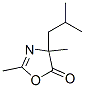 2-Oxazolin-5-one,  4-isobutyl-2,4-dimethyl-,  ()-  (8CI) Structure