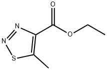 5-메틸-1,2,3-티아디아졸-4-카르복실산에틸에스테르 구조식 이미지