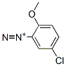 5-클로로-2-메톡시벤젠디아조늄 구조식 이미지