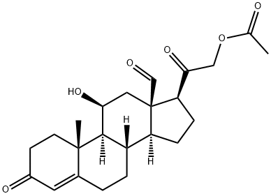 D-ALDOSTERONE 21-ACETATE 구조식 이미지